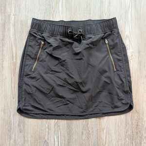 Athleta Black Strapless Tube Top with Gold Hardware